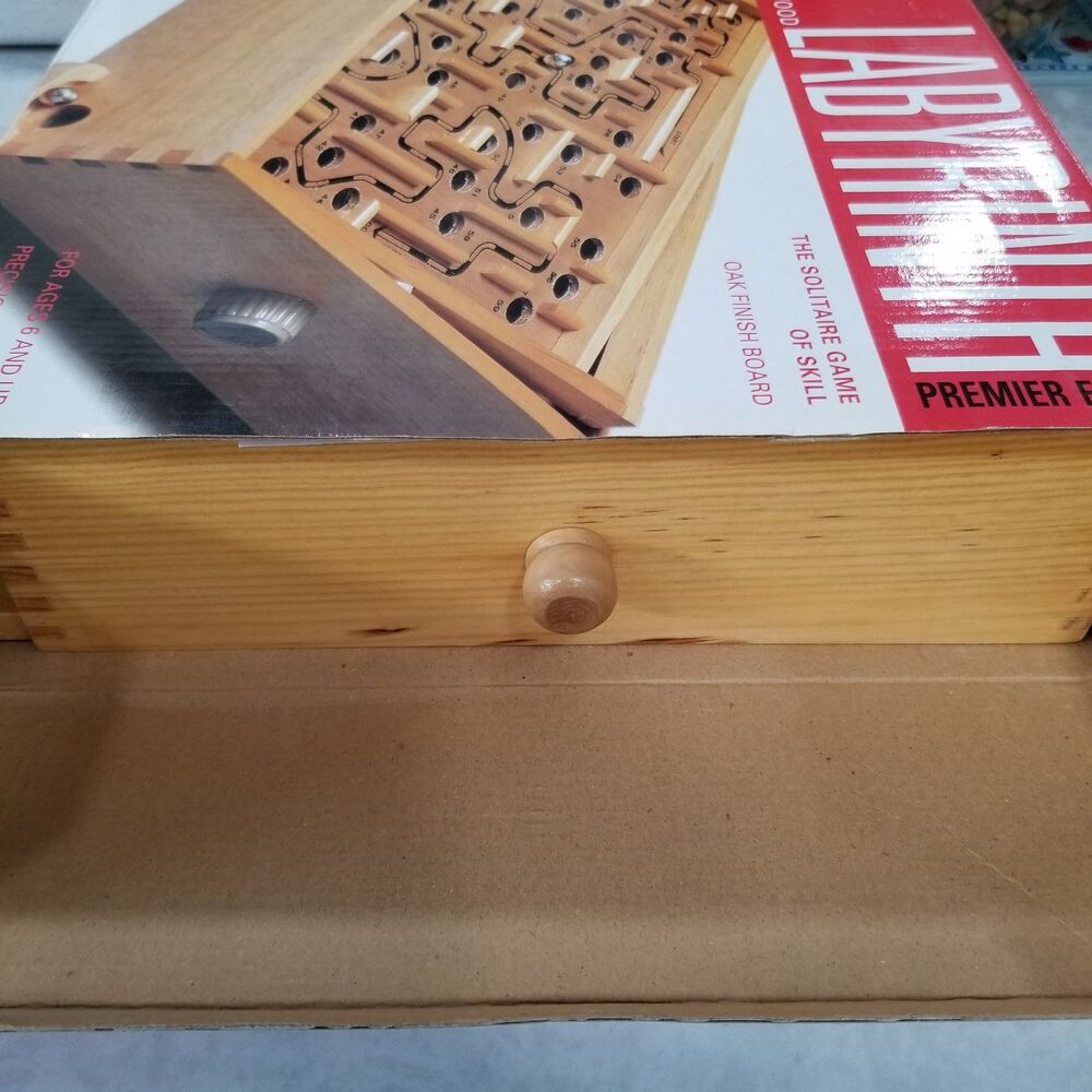 1998 Cardinal Wooden Labyrinth Game w/ Original Box • Solid Wood - Picture 11 of 11